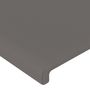 Voir la diapositive 5 : VIDAXL Tete de lit a LED Gris 144x5x118/128 cm Similicuir