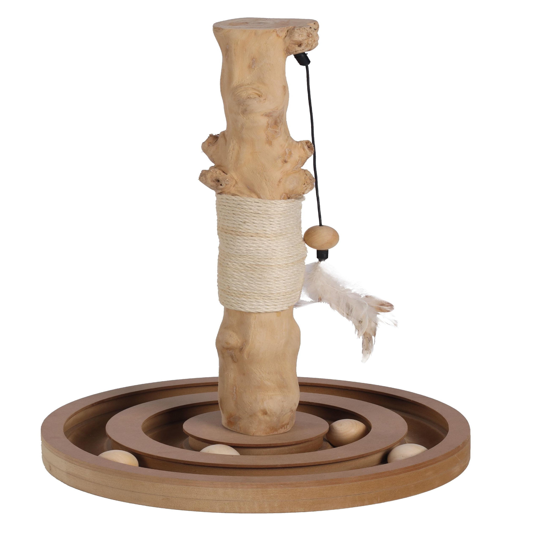 Eden Jouet a griffer kofti pour chat arbre interactif avec circuit 54cm