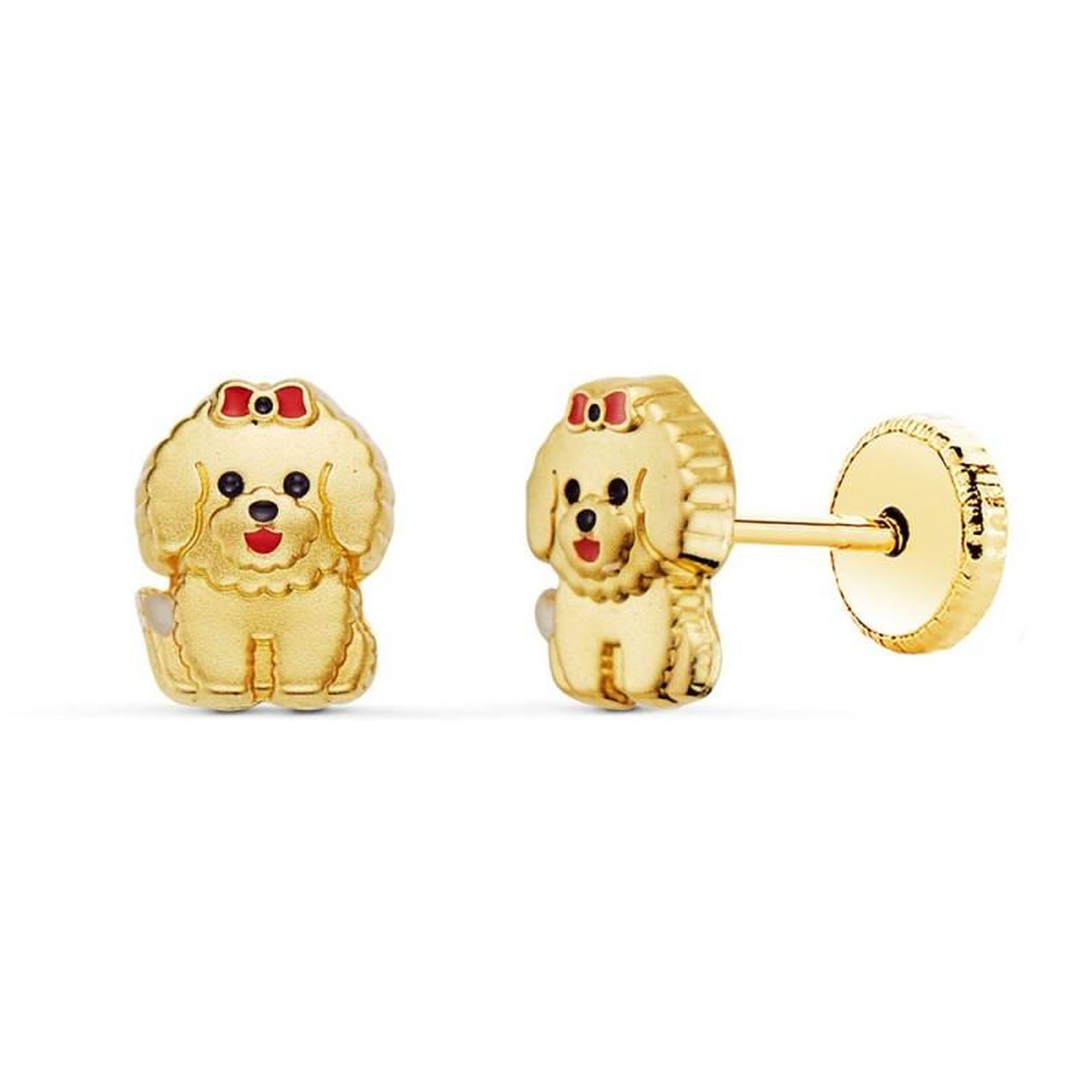 L'ATELIER D'AZUR Boucles d'Oreilles Or 18 Carats 750/000 Jaune - Chiens