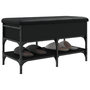 Voir la diapositive 5 : VIDAXL Banc a chaussures noir 82x42x45 cm bois d'ingenierie