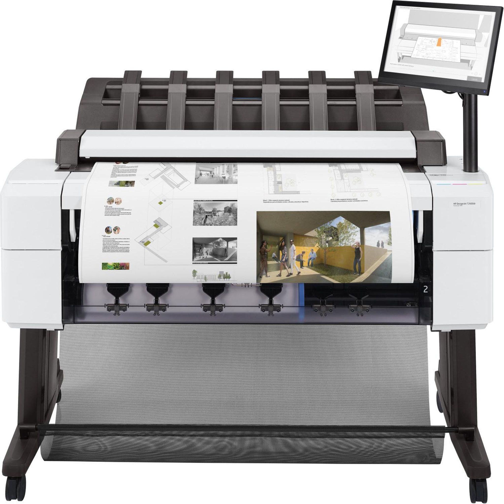Voir la diapositive 3 : HP HP Designjet T2600 36-in PostScript Multifunction Printer imprimante grand format A jet d'encre thermique Couleur 2400 x 1200 DPI A0 (841 x 1189 mm) Ethernet/LAN