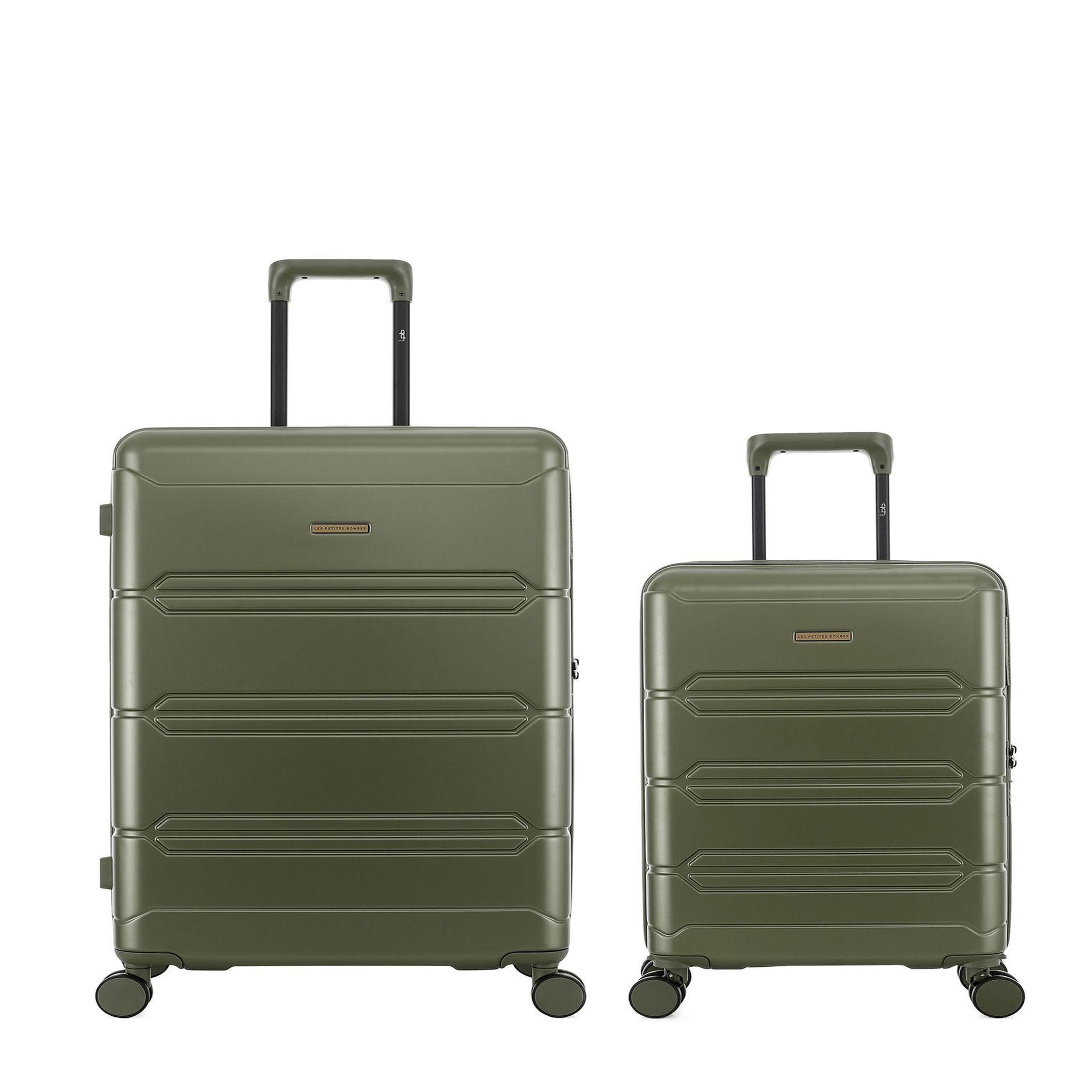 LES P'TITES BOMBES LPB Lot de 2 Valises Rigides Grand Format et Cabine LYNDA