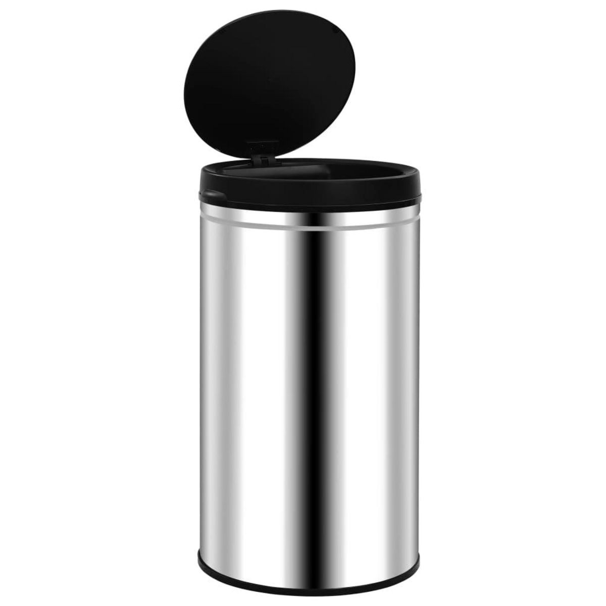 VIDAXL Poubelle a capteur automatique 60 L Acier inoxydable