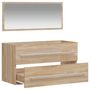 Voir la diapositive 4 : VIDAXL Armoire de bain avec miroir chene sonoma bois d'ingenierie