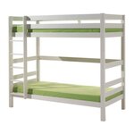 Paris Prix Lit Enfant Superposé Haut  Pino  90x200cm Blanc