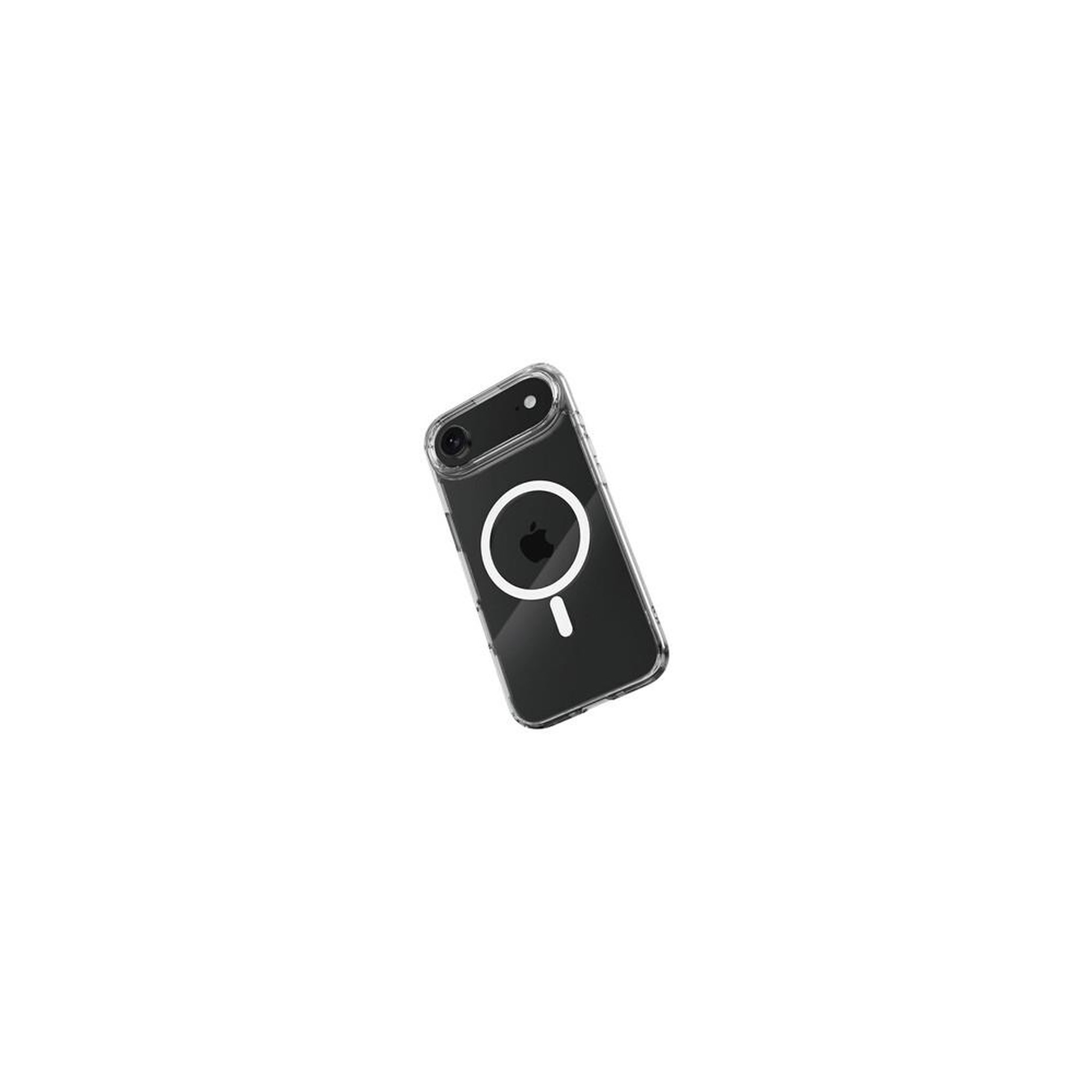 Coque de téléphone AirShock transparente compatible MagSafe pour iPhone, bords pare-chocs renforcés et découpes accès ports