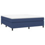 Voir la diapositive 3 : VIDAXL Sommier a lattes de lit avec matelas Bleu 180x200 cm Tissu