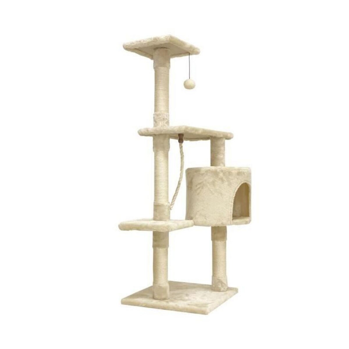 GENERIQUE Arbre a chat PALOMA - 40x40x114cm - Beige