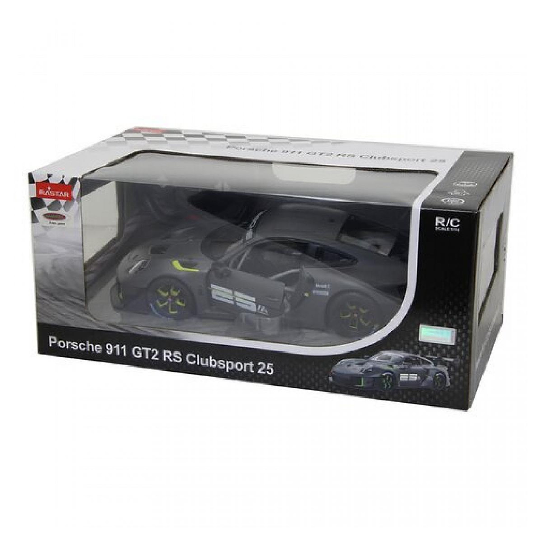 Voir la diapositive 2 : Jamara Porsche 911 GT2 RS Clubsport 25 1:14 gris 2,4GHz Porte manuelle
