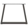 Voir la diapositive 5 : VIDAXL Pieds de table a manger en forme de V 2 pcs anthracite acier