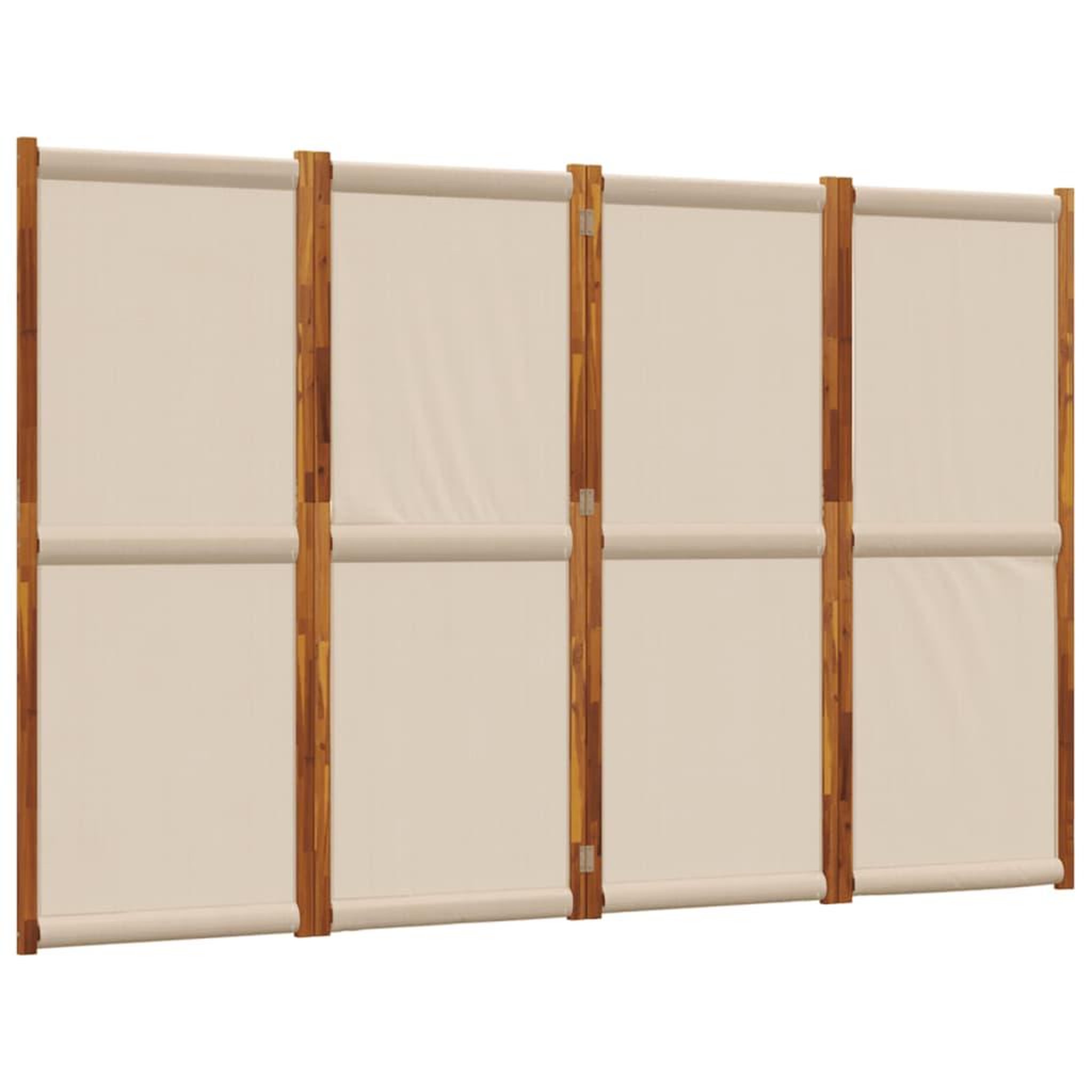 Voir la diapositive 2 : VIDAXL Cloison de separation 4 panneaux taupe 280x180 cm