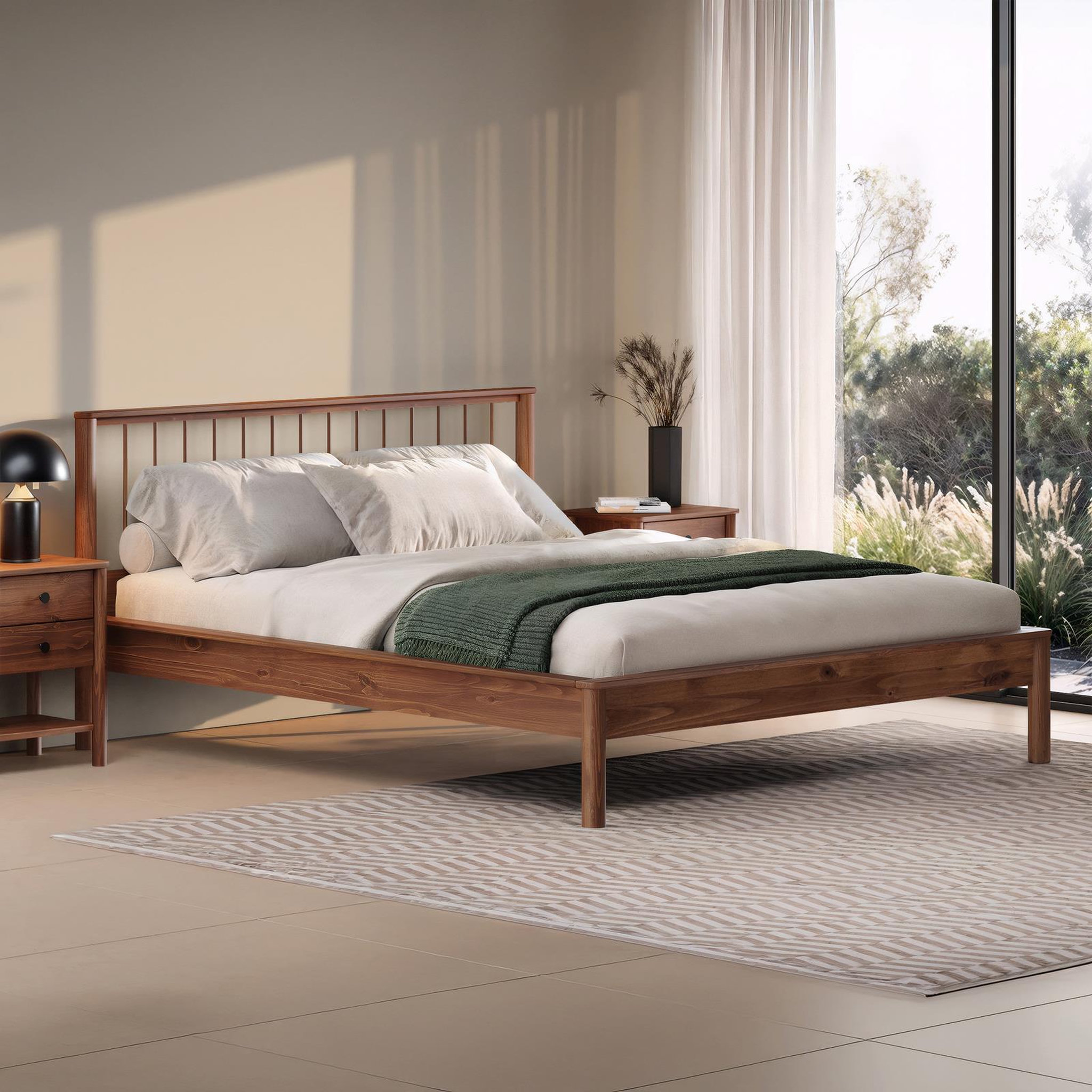 Voir la diapositive 3 : IDIMEX Lit 140 x 200 avec sommier APOANA en bois massif