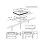 Voir la diapositive 2 : ELECTROLUX La table de cuisson à  induction 59cm 3 feux 7350w - LIT60342CW/1