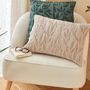 Voir la diapositive 4 : ATMOSPHERA Coussin Déco Jacquard  Lethon  50x50cm Vert Tilleul
