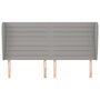 Voir la diapositive 3 : VIDAXL Tete de lit avec oreilles Gris clair 163x23x118/128 cm Tissu