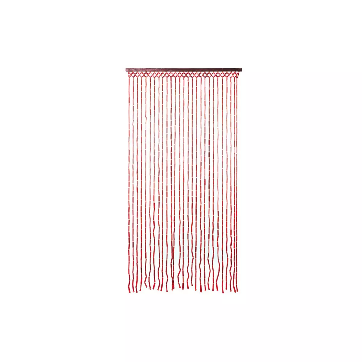 HEART OF THE HOME Rideau de porte en bambou Design - L. 90 x l. 180 cm -  Rouge