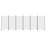 Voir la diapositive 3 : VIDAXL Cloison de separation 6 panneaux Blanc 520x180 cm Tissu