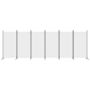 Voir la diapositive 3 : VIDAXL Cloison de separation 6 panneaux Blanc 520x180 cm Tissu