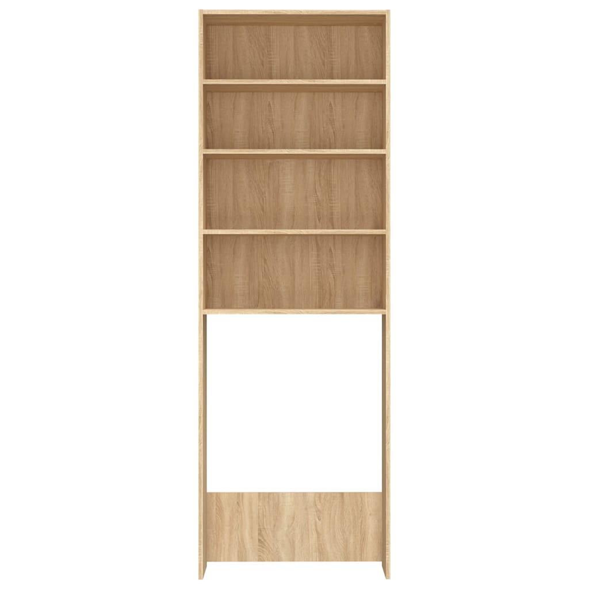Voir la diapositive 3 : VIDAXL Meuble de machine a laver Chene sonoma 64x24x190 cm