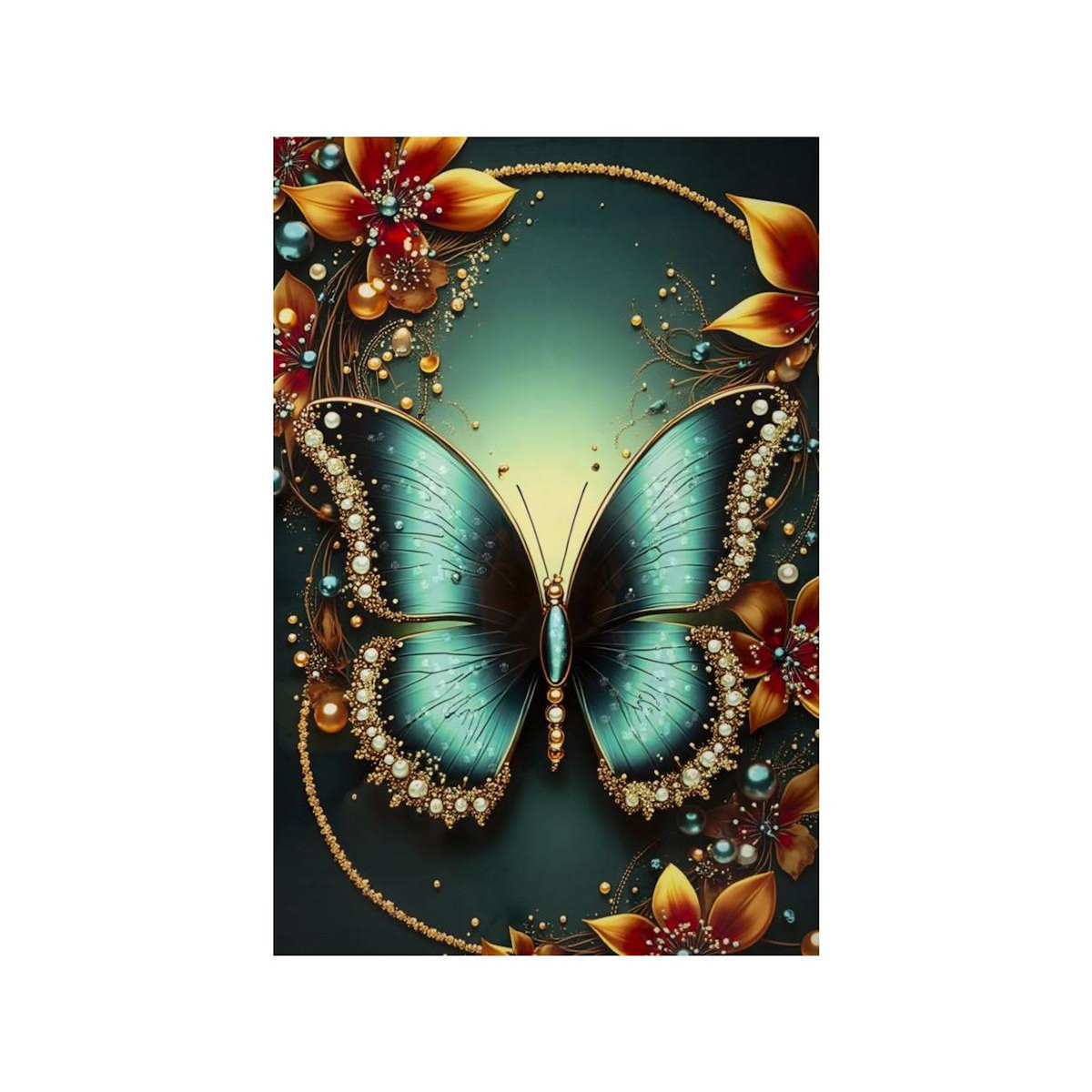 Paris Prix Tableau Imprimé  Butterfly I  70x100cm Multicolore