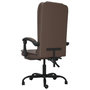 Voir la diapositive 5 : VIDAXL Fauteuil de massage inclinable de bureau Marron Similicuir