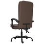 Voir la diapositive 5 : VIDAXL Fauteuil de massage inclinable de bureau Marron Similicuir