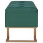 Voir la diapositive 4 : VIDAXL Banc avec compartiment de rangement 105 cm Vert Velours