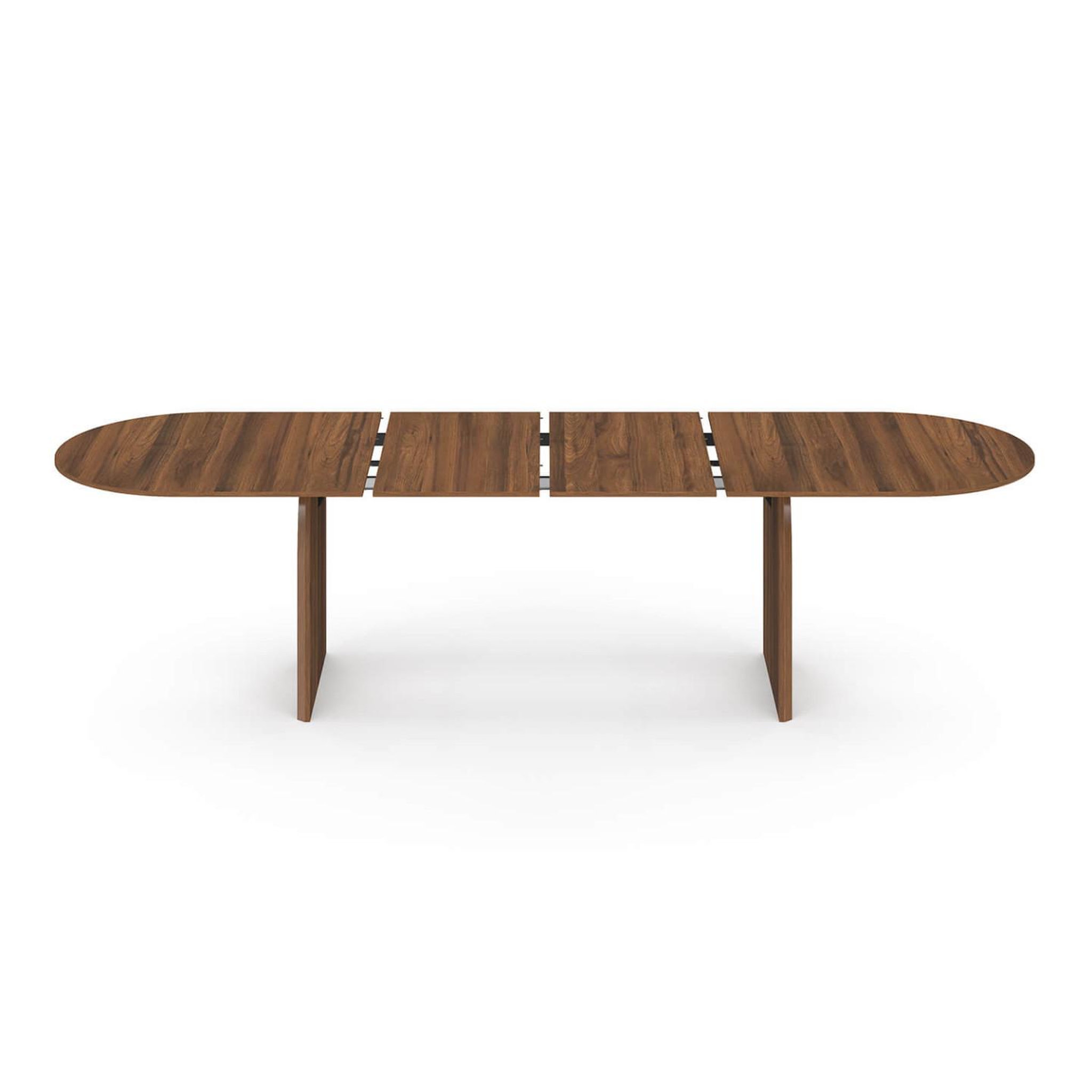 Voir la diapositive 4 : ID MARKET Table à manger extensible japandi ovale edith 6-12 personnes noyer 200-300 cm