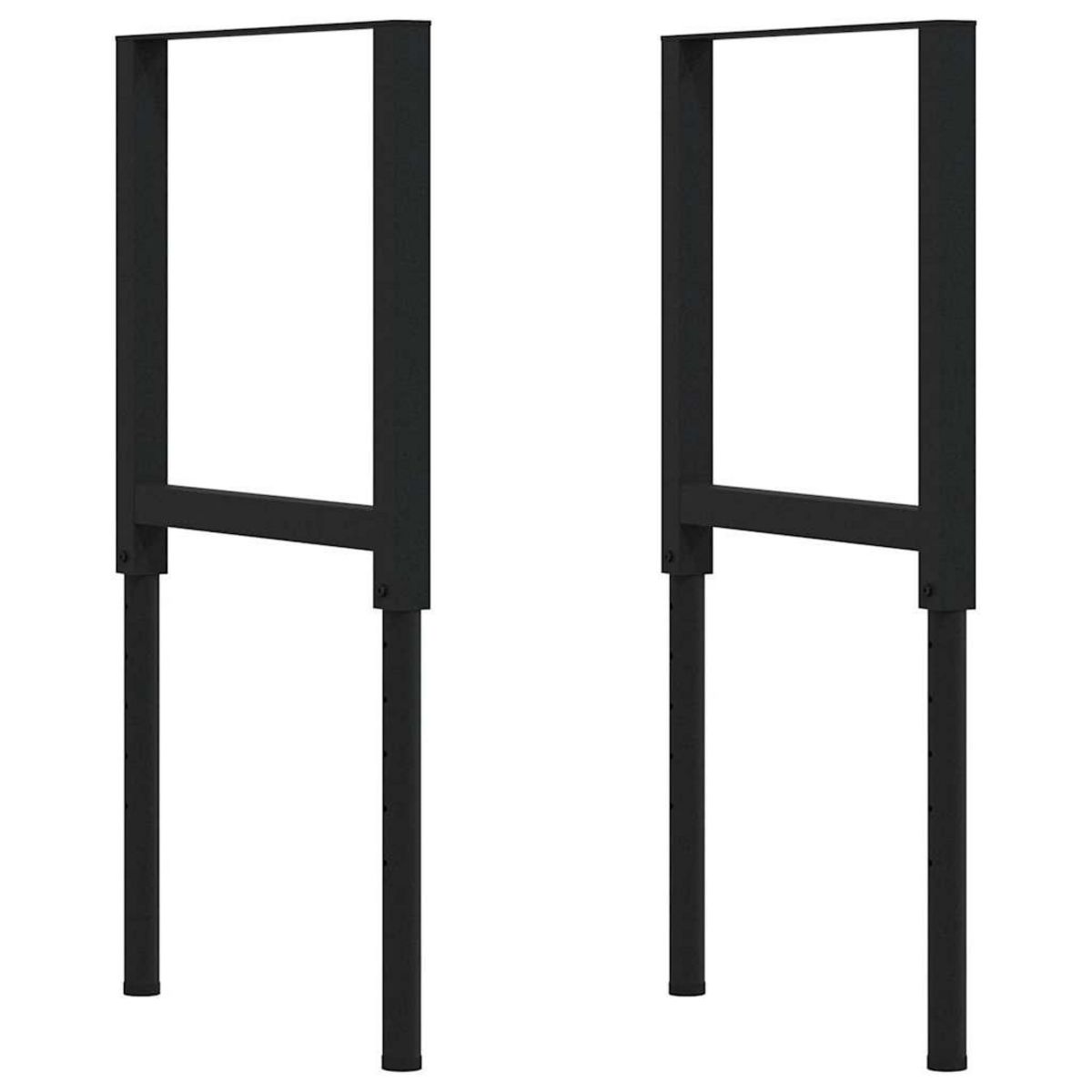 VIDAXL Etabli marron fonce 100x60x(71,5-98) cm bois de chene massif