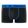 Voir la diapositive 4 : FREEGUN Lot de 4 Boxers homme coton Bleu