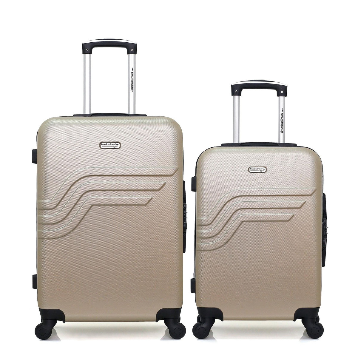 AMERICAN TRAVEL AMERICAN TRAVEL - Lot de 2 - Valise weekend et valise cabine QUEENS