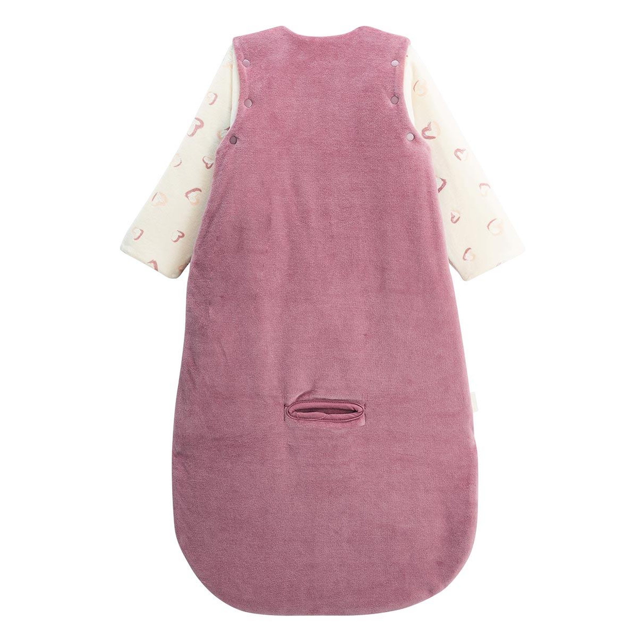 Voir la diapositive 2 : Petit Béguin Gigoteuse siège auto TOG 3 en velours avec manches amovibles Matcha