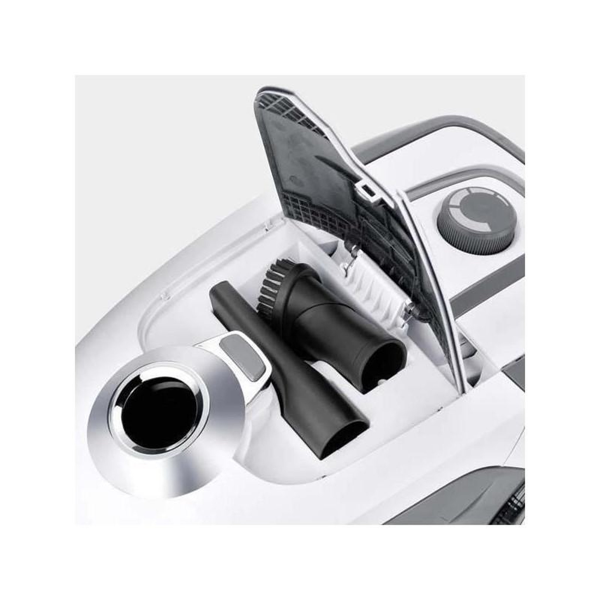 Voir la diapositive 3 : KÃ¤rcher NEW KARCHER VC 2 - Aspirateur traineau - 700 W - Filtre HEPA 13 - 76 dB - Flexible d'aspiration 1,5 m avec poignée incurvée