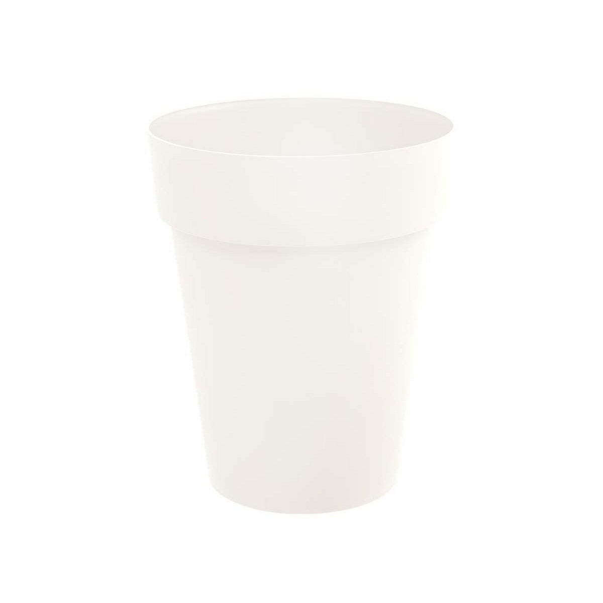 Eda Pot de fleur rond Toscane Ø 44 x H.53 cm - Blanc - Eda