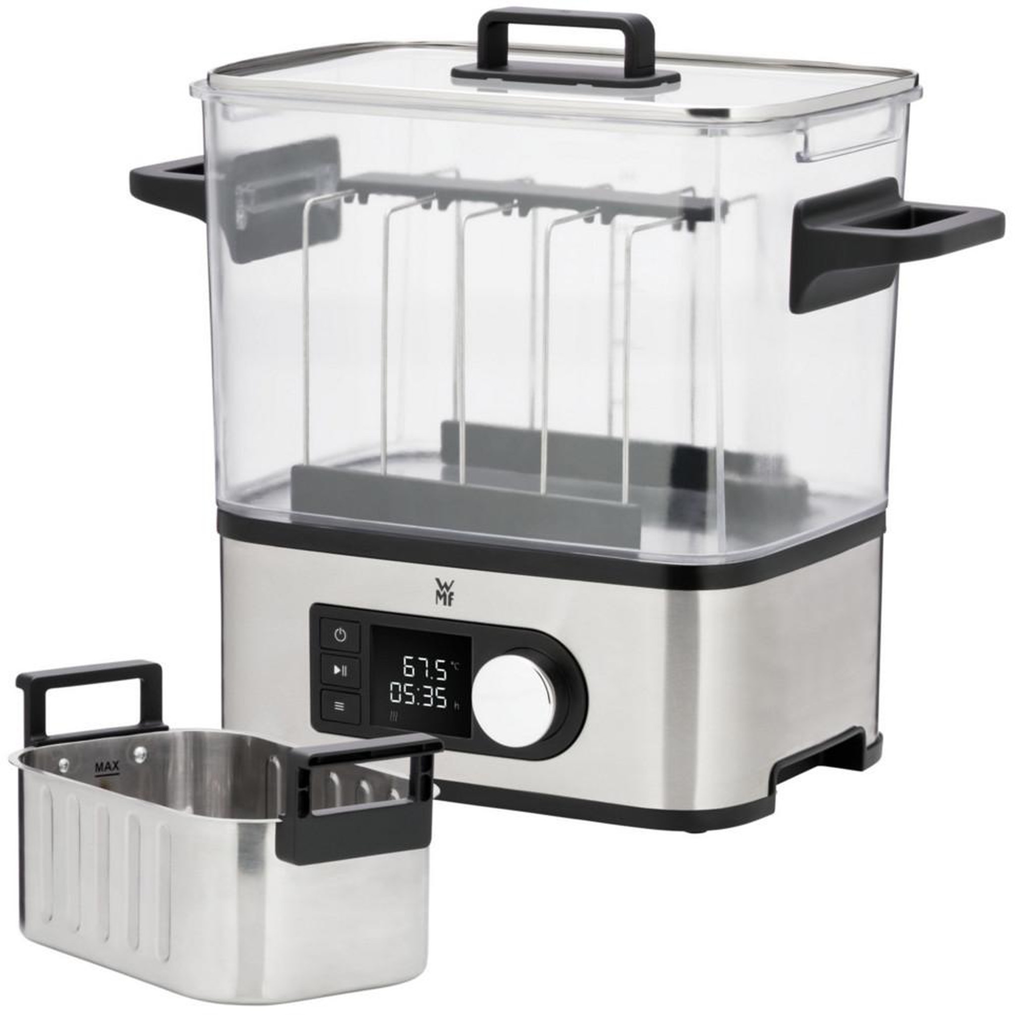 Voir la diapositive 2 : WMF Cuiseur vapeur 6l 1500w - 0415360011