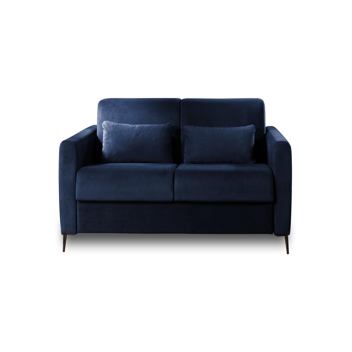 LISA DESIGN Owen - canapé 3 places convertible express couchage quotidien 140 cm matelas 12 cm en velours