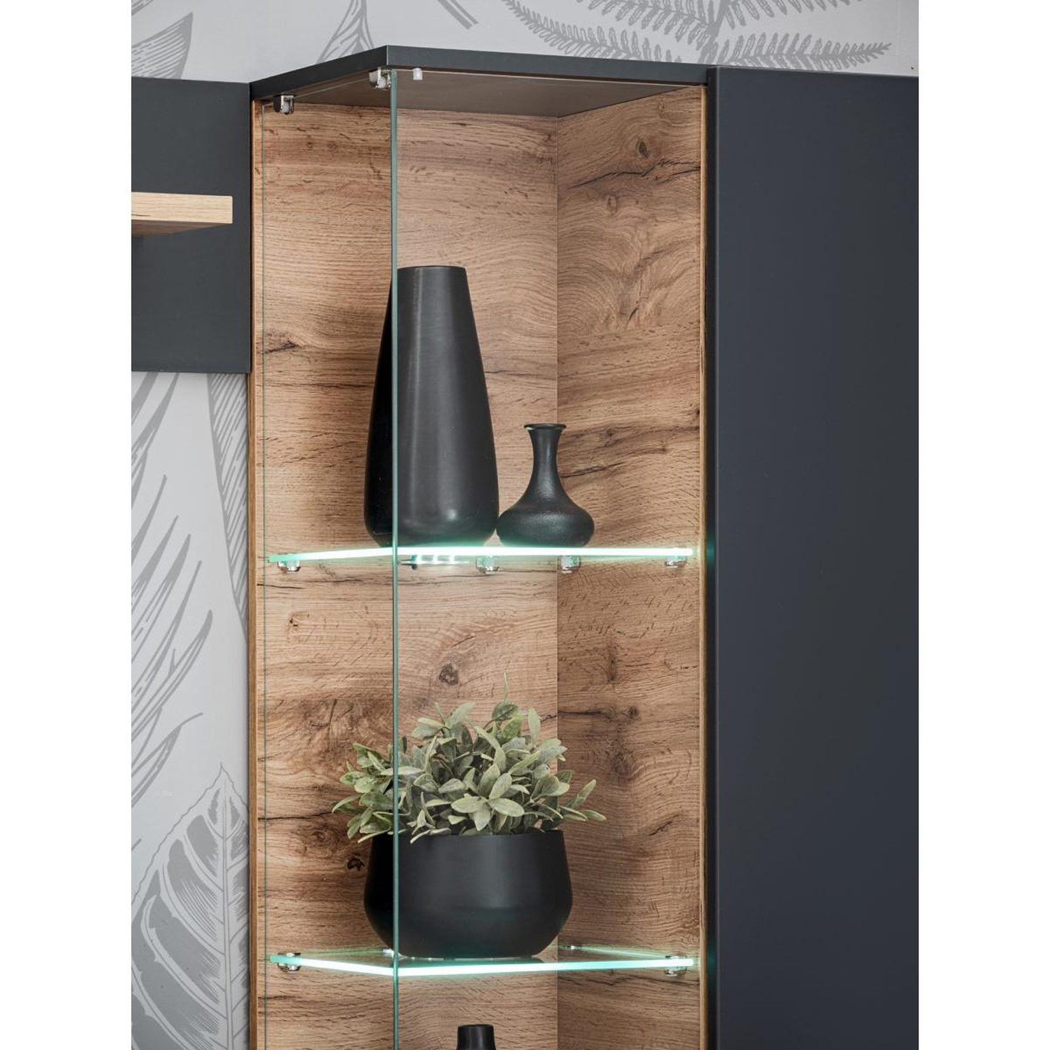 Voir la diapositive 6 : Paris Prix Ensemble meuble tv design  silk ii  240cm gris & naturel