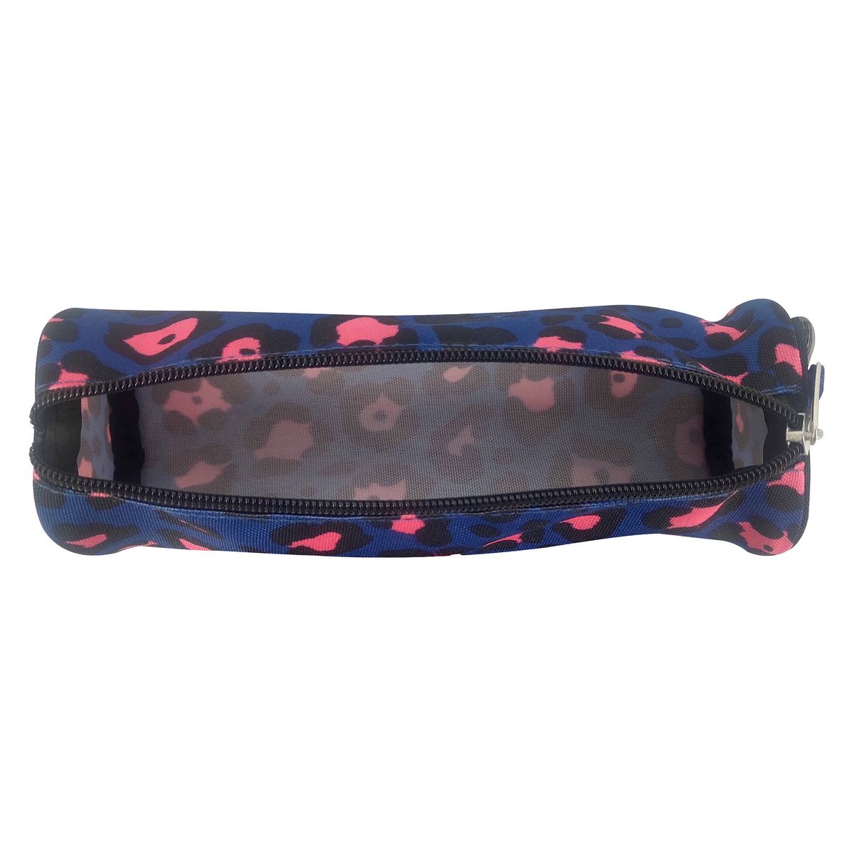 YOUNG'S ATTITUDE Trousse scolaire ronde polyester imprimé animalier bleu et rose