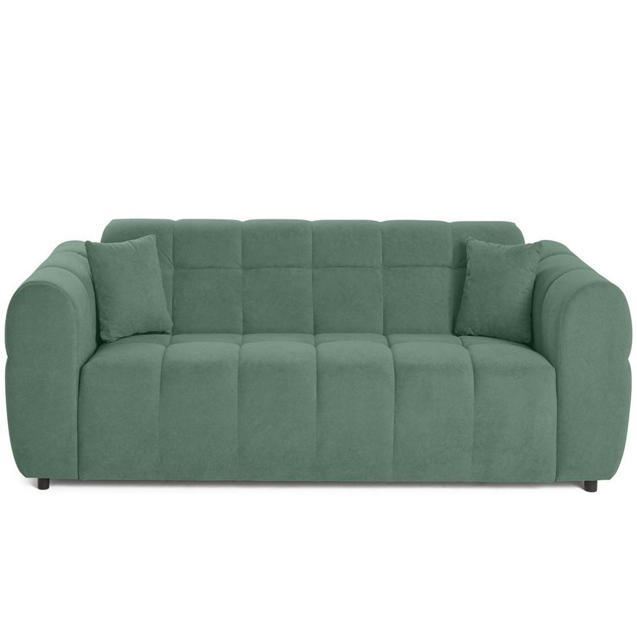 Voir la diapositive 1 : BEST MOBILIER Ray - canapé droit 3 places en tissu texturé