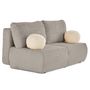 Voir la diapositive 5 : BEST MOBILIER Marvin - canapé 3 places convertible et coffre en fausse fourrure côtelée avec 2 coussins boule inclus