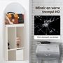 Voir la diapositive 5 : HOMCOM Miroir sur pied ou mural ton doré dim. 50L x 150H cm