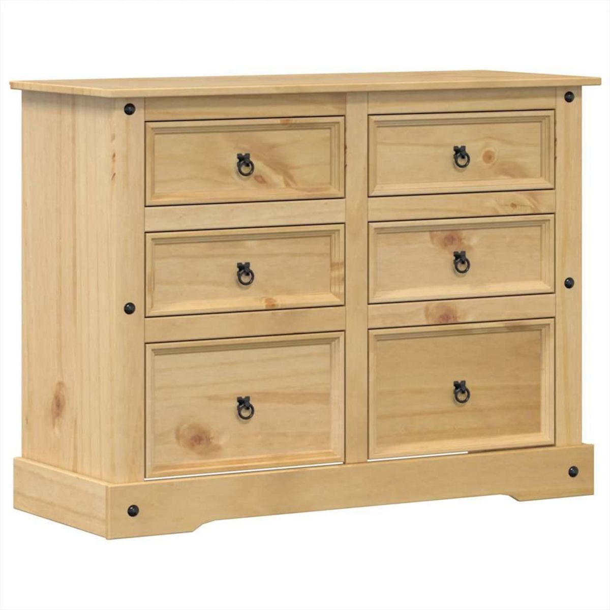 VIDAXL Commode  112x48x91 cm bois massif de pin