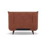 Voir la diapositive 5 : BEST MOBILIER Lumi - banquette convertible clic-clac 1 place en velours côtelé