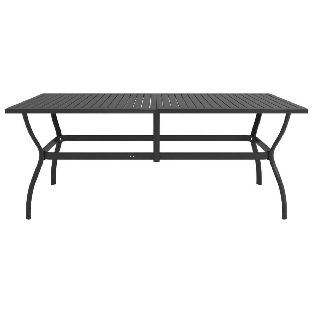 VIDAXL Ensemble a manger de jardin 9 pcs textilene et acier