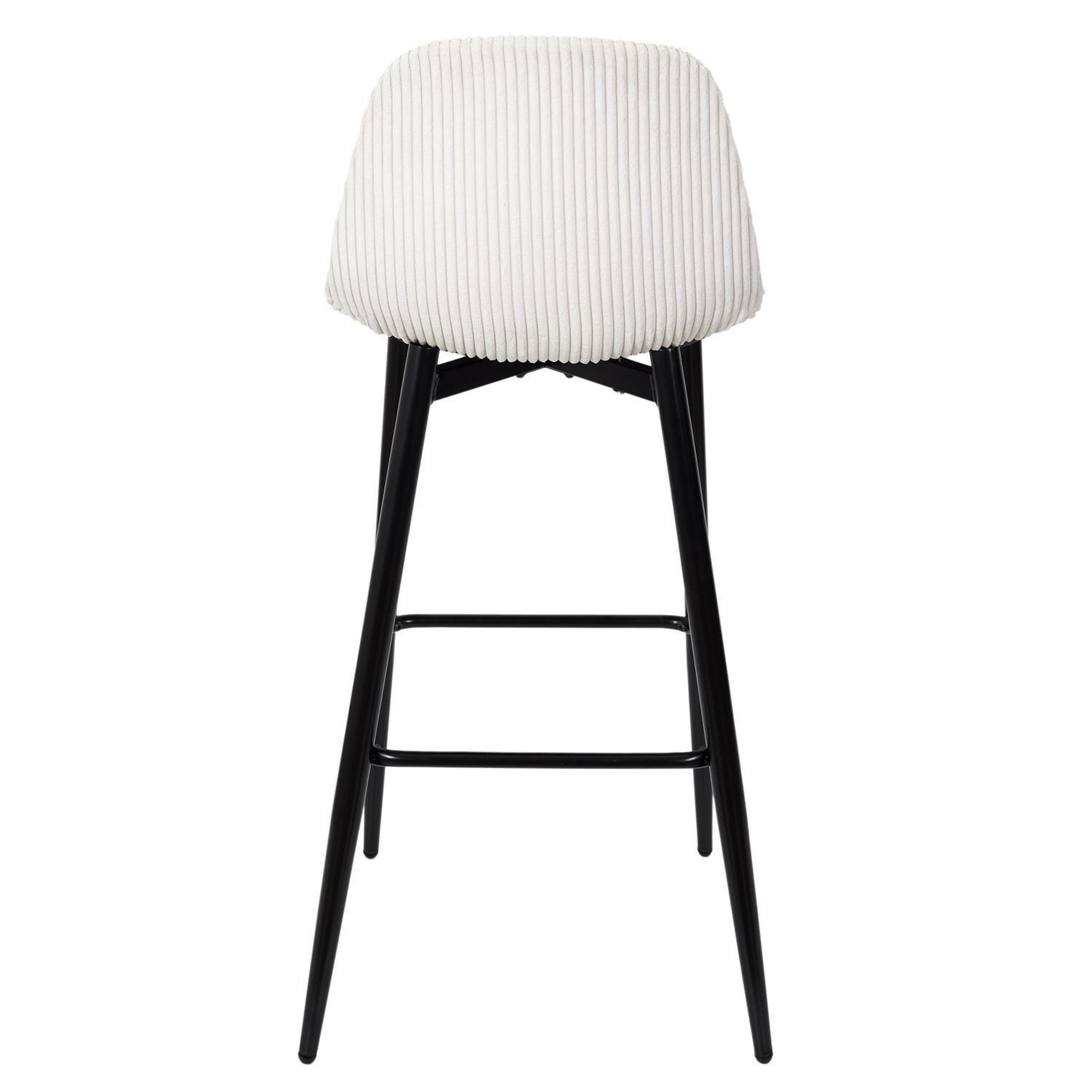 Voir la diapositive 5 : TOILINUX Lot de 2 chaises de bar côtelées scott