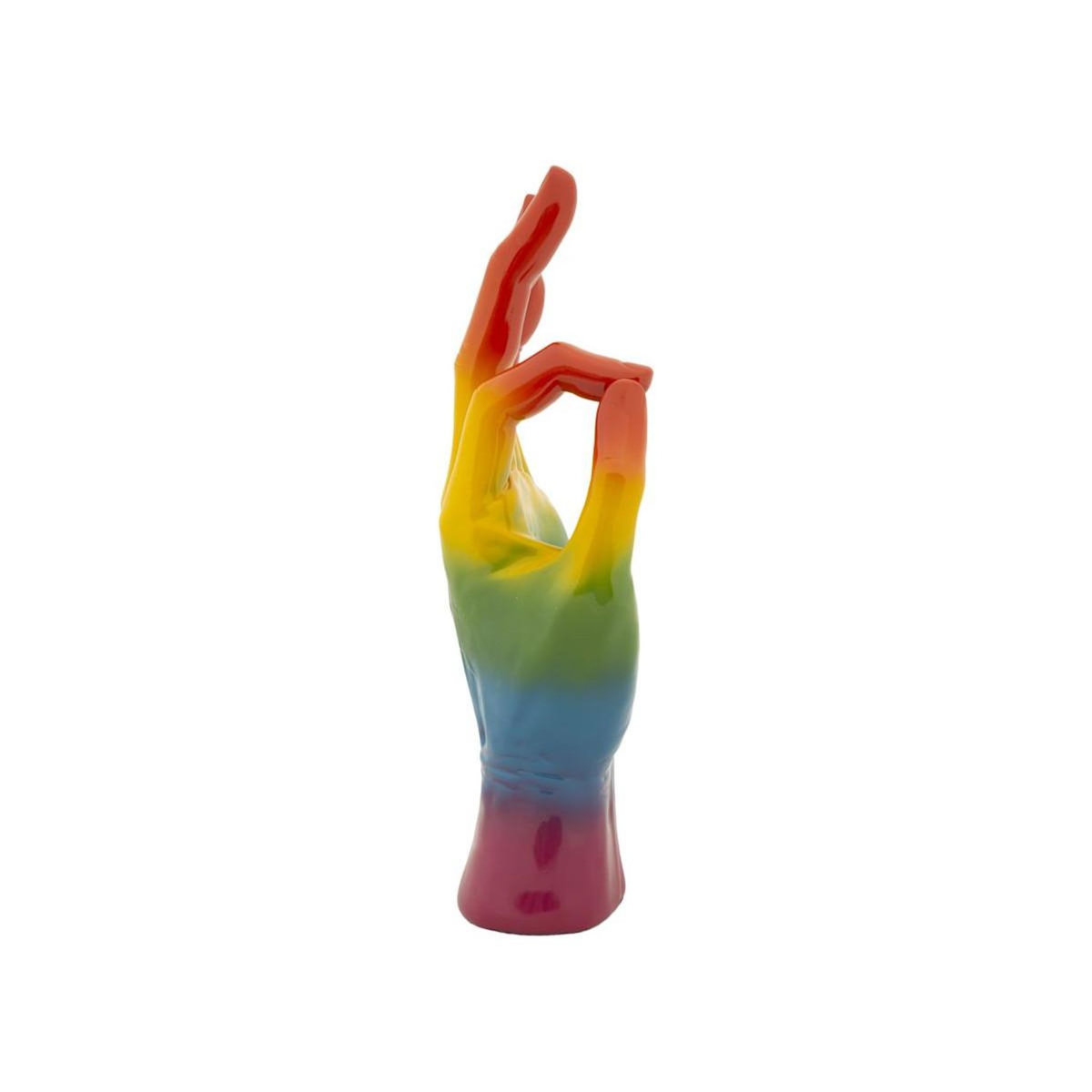 Paris Prix Déco Main Ok  Rainbow  36cm Multicolore