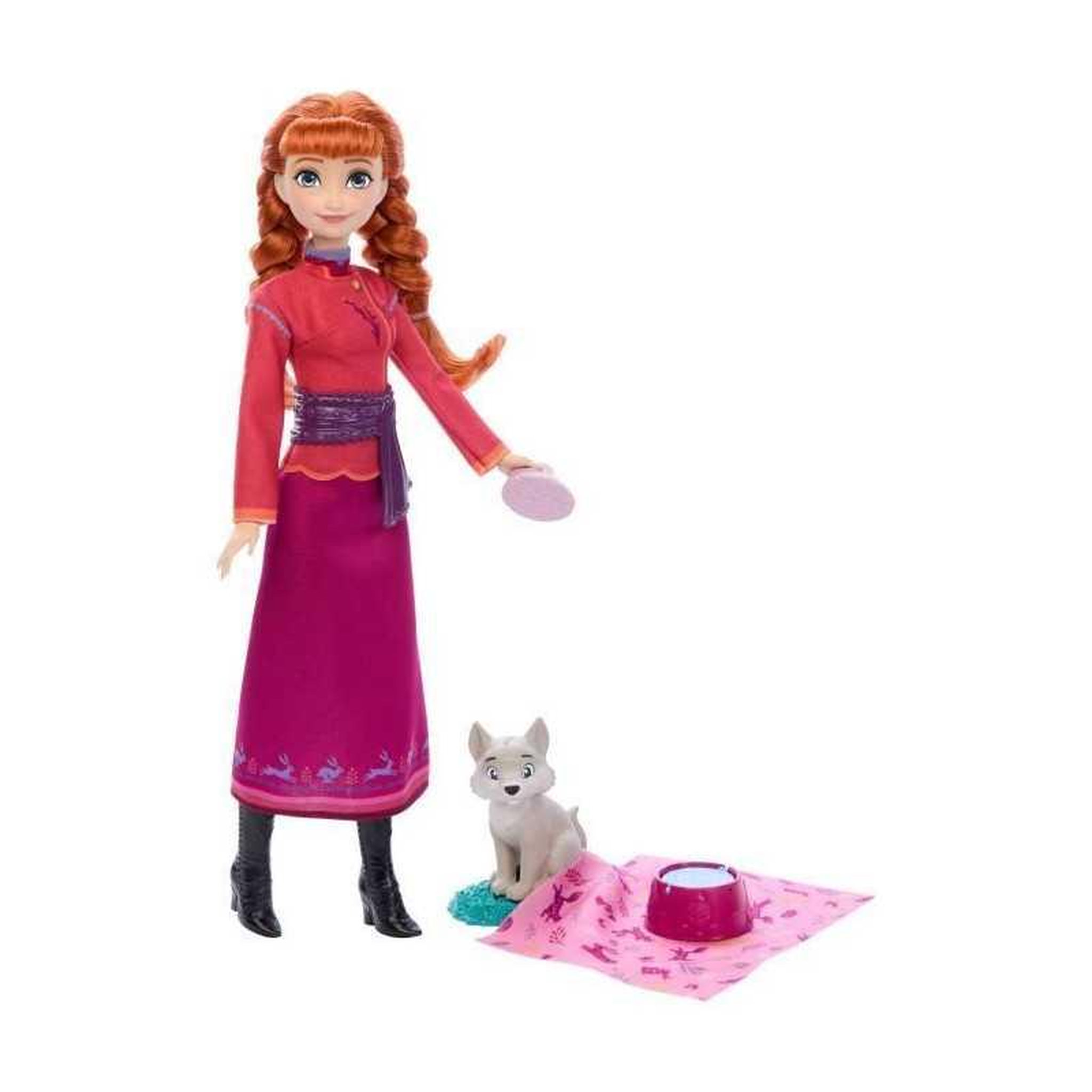 Voir la diapositive 2 : DISNEY FROZEN Disney La Reine des Neiges - Coffret Anna et le Louveteau - 4 accessoires - Disney Frozen - JFG17