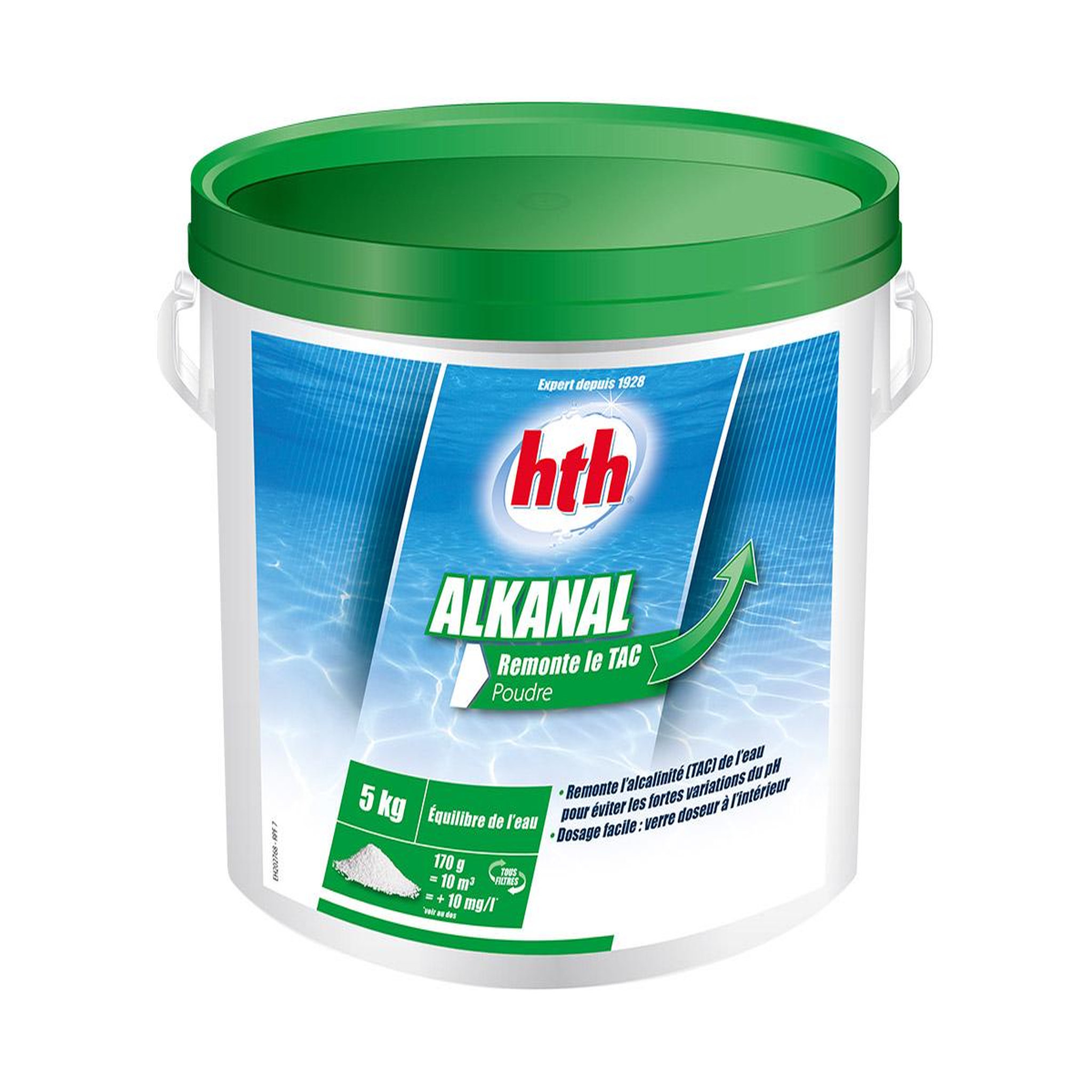 Voir la diapositive 2 : HTH Réhausseur d'alcalinité Alkanal 5 kg - HTH