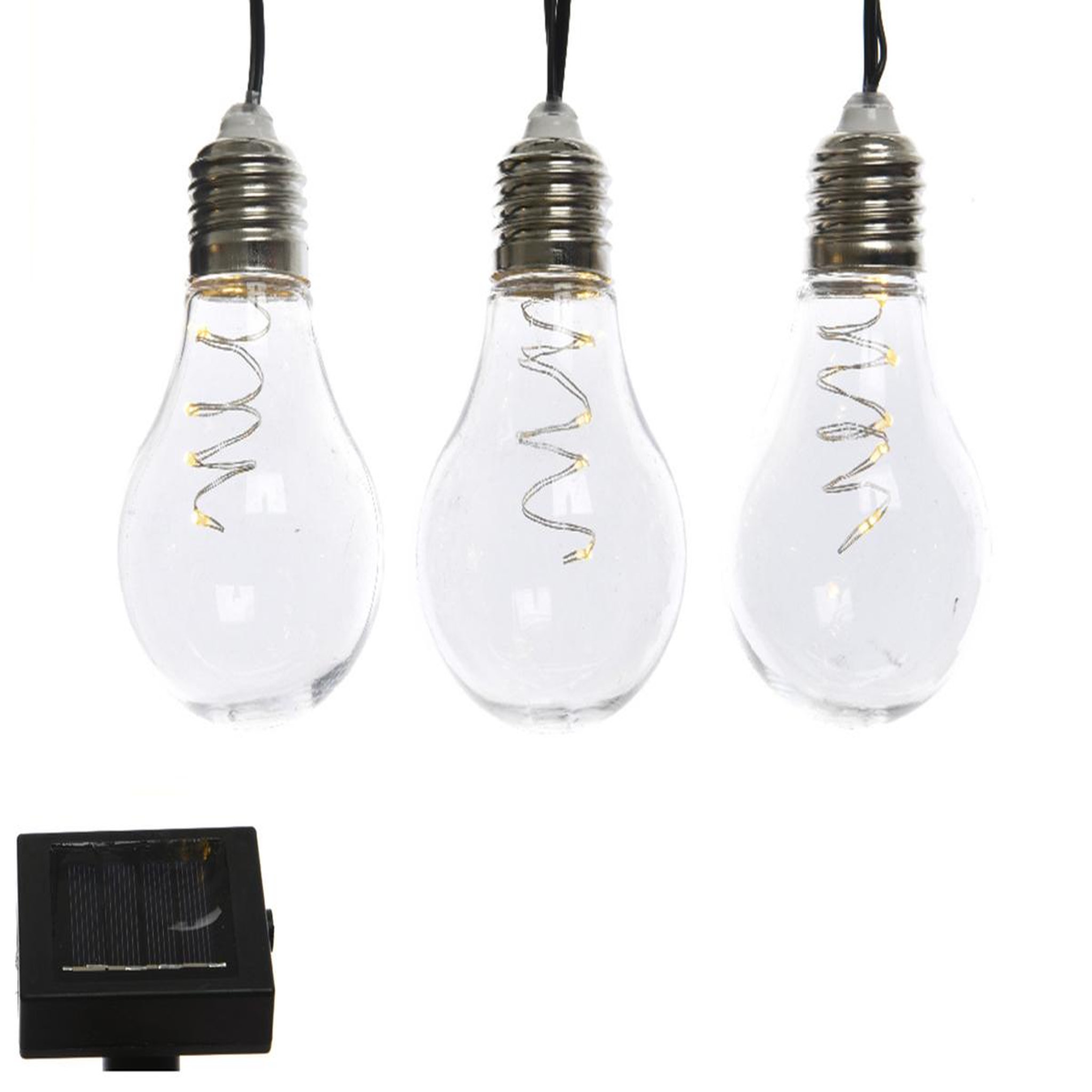 JARDIDECO Guirlande lumineuse guinguette solaire électrique LED 5 m - Jardideco