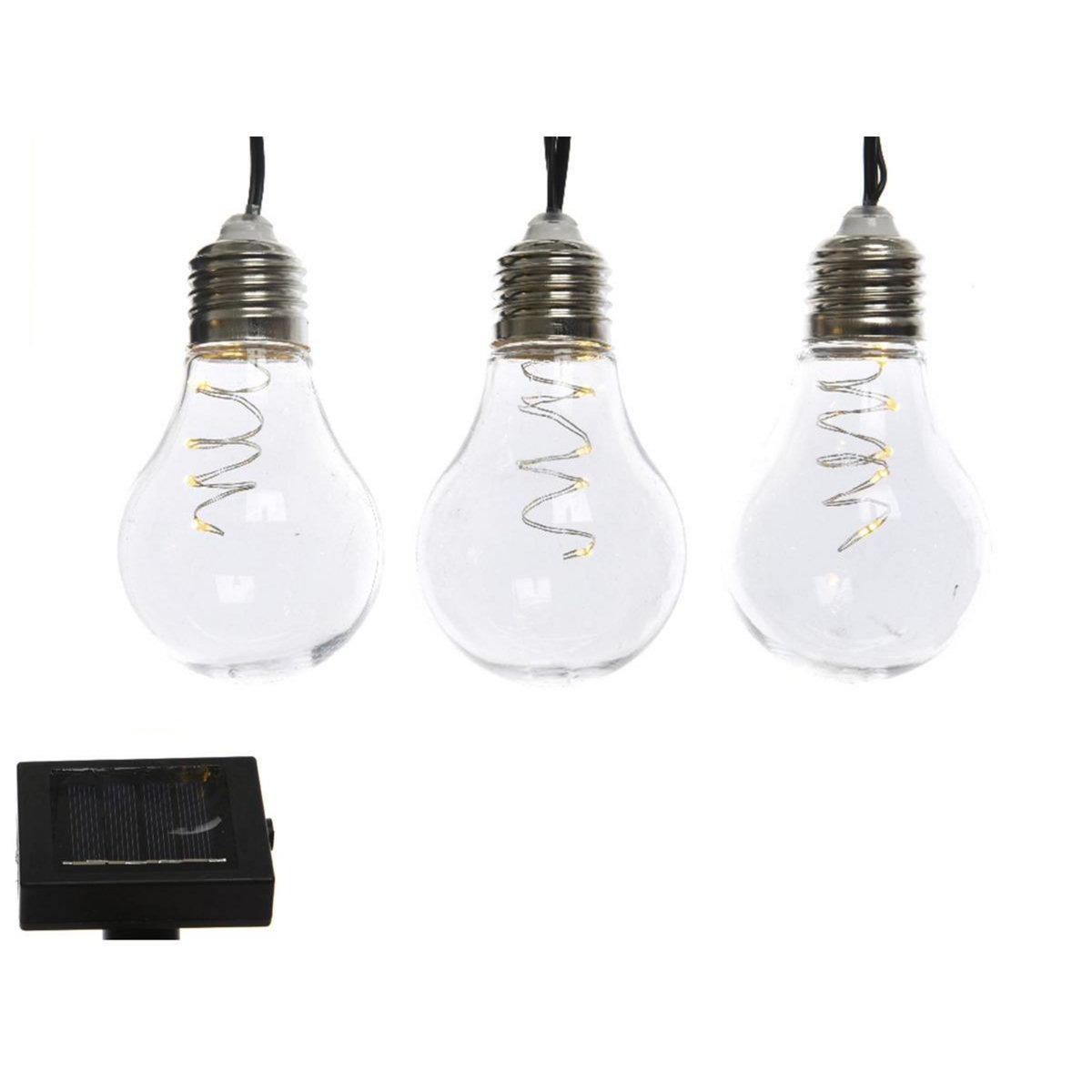 JARDIDECO Guirlande lumineuse guinguette solaire électrique LED 5 m - Jardideco